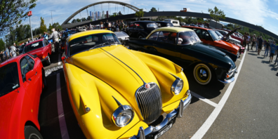 Autos, die noch ein besonderes „Gesicht“ mit besonderer Ausstrahlung hatten, waren beim Einkaufszentrum Rheinpark in St.Margrethen zu sehen.