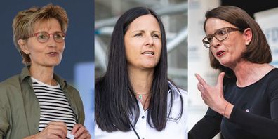 Das Spitzen-Frauentrio der FDP St.Gallen (v.l.n.r.): Brigitte Bailer, Andrea Abderhalden, Susanne Vincenz-Stauffacher.