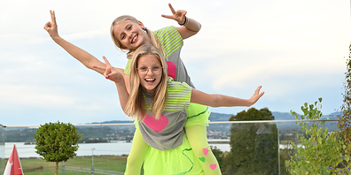 Junia (11) und Penthesilea (12) aus Pfäffikon sind bei den «Schwiizergoofe» mit von der Partie. 