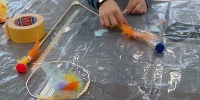Im regelmässig angebotenen Kinder Kunst Labor können die Kinder ab 5 Jahren ihre Kreativität entwickeln.