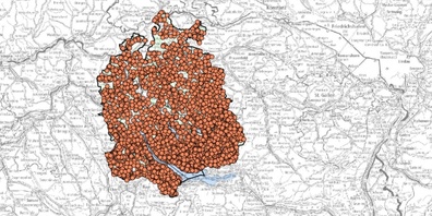 Über den GIS-Browser erfährt man viel Spannendes über die Siedlungsnamen  im Kanton Zürich.