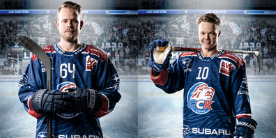 Victor Backman und Jan Neuenschwander kamen in den ersten vier Spielen beide auf je drei Treffer für die GCK Lions.