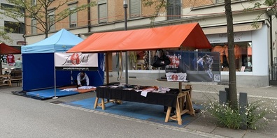 Der Judoclub war mit einem Stand vertreten.