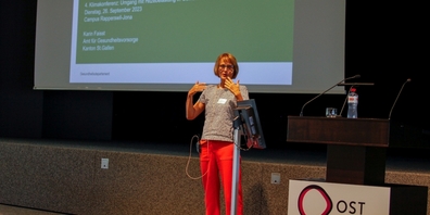 «Wir müssen dringend Massnahmen umsetzen, weil: die Hitze tötet uns!», so Karin Faisst, Leiterin des St.Galler Amtes für Gesundheitsvorsorge.