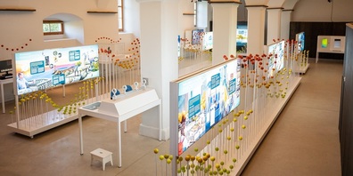 Die Sonderausstellung "WEllen -Tauch ein!" im Seemuseum ist eröffnet.