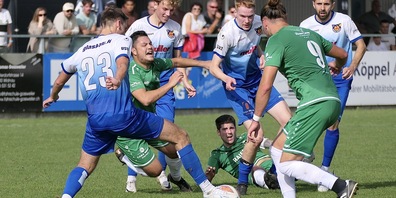 Die beiden Torschützen Kevin Steiger (li) und Philipp Baumgartner (re) in vollem Einsatz
