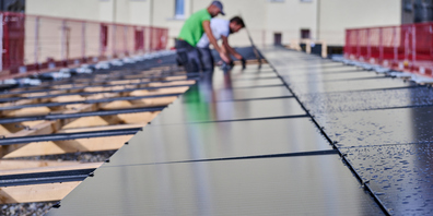 2021 wurde die Leistung der installierten Photovoltaikanlagen gegenüber dem Vorjahr um 25 Megawatt peak erhöht