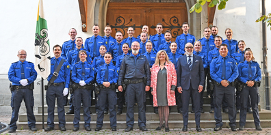 Die Schaffhauser Polizei nahm zehn neue Polizist:innen in ihre Korps auf.