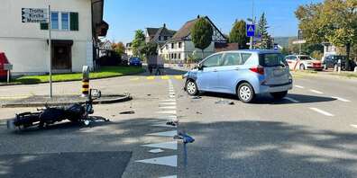 Am Montag wurde ein Motorradfahrer in Pfyn schwer verletzt.