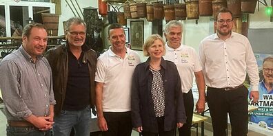 Die Nationalratskandidaten der SVP sowie Ständerätin  Esther  Friedli präsentierten sich der Bevölkerung