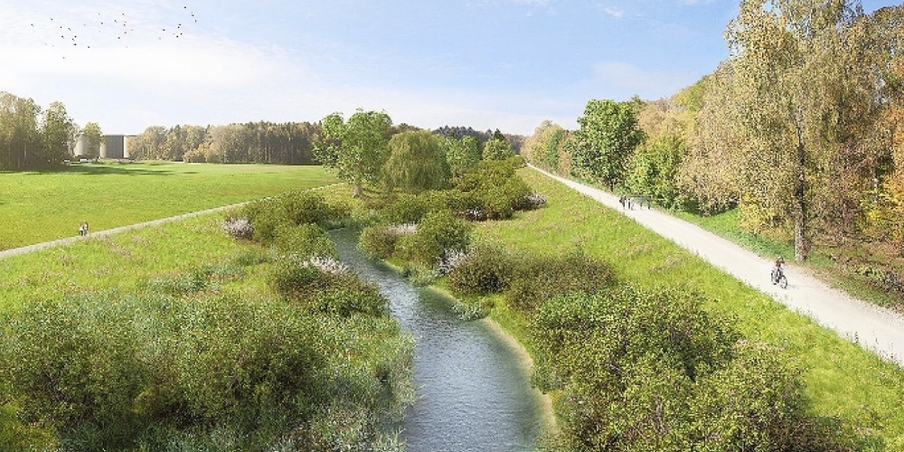 Im Gebiet Tolwäng soll die Glatt ab 2025 renaturiert werden. 