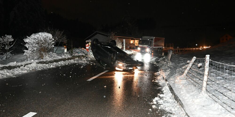 Der Fahrer wurde glücklicherweise nicht verletzt.