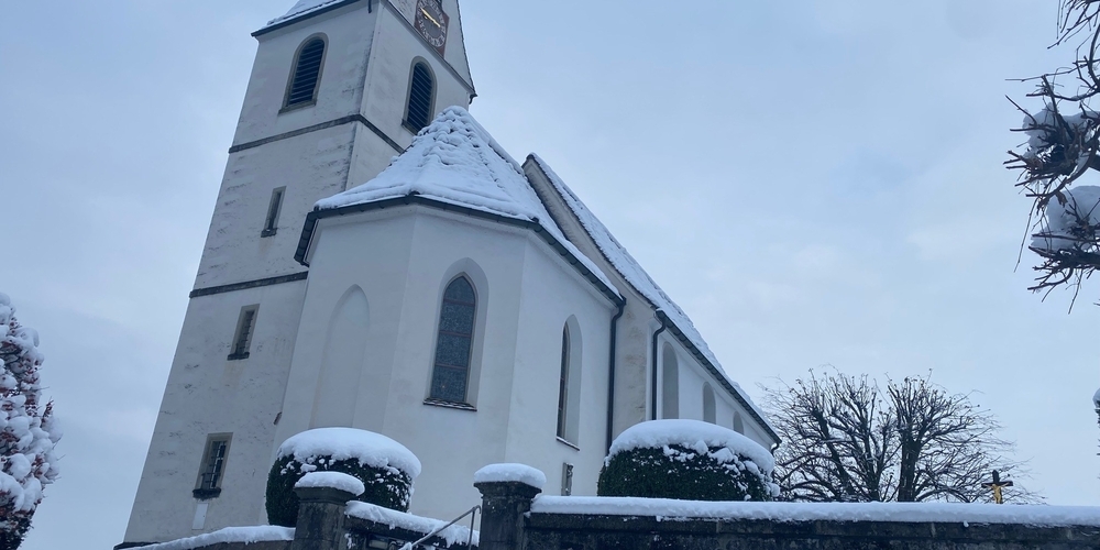 Die Bollinger Kirche, wo das Konzert stattfinden wird.