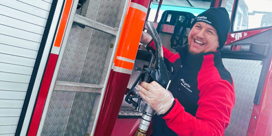 Timo Eckert reiste für die St.Galler Feuerwehr in die Ukraine.