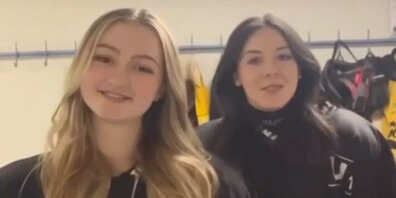 Lorina und Nora freuen sich auf die neue Frauenmannschaft beim EHC Wetzikon.