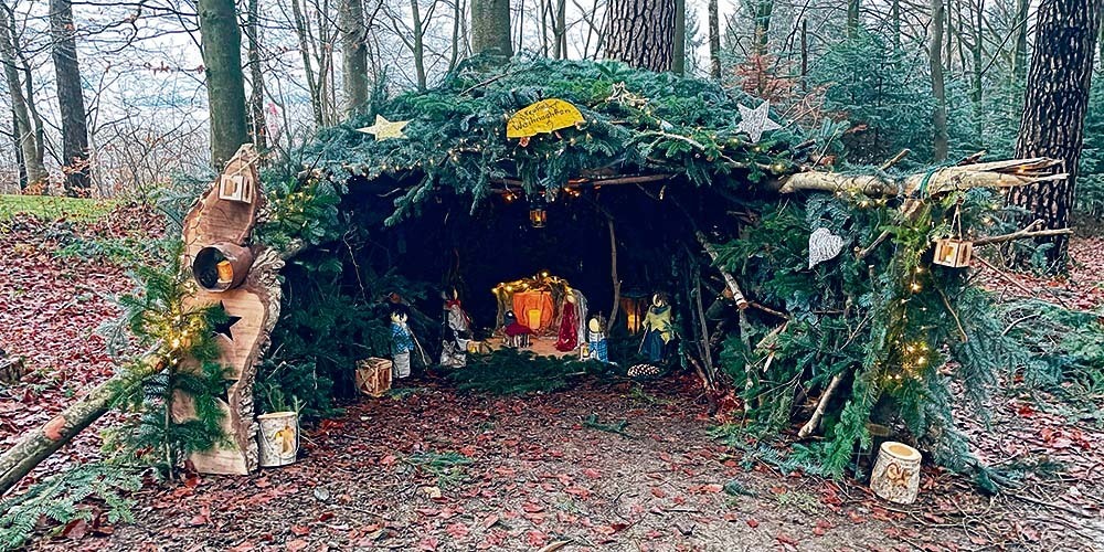 Die Krippe im Pfäffiker Löliwald.