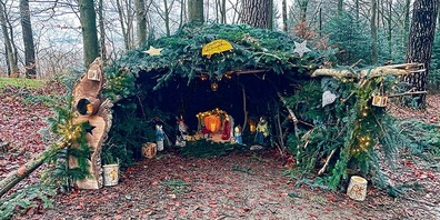Die Krippe im Pfäffiker Löliwald.