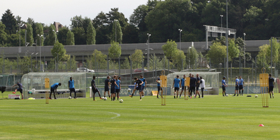 Die Spieler des FCZ beim Training. (Archivbild)