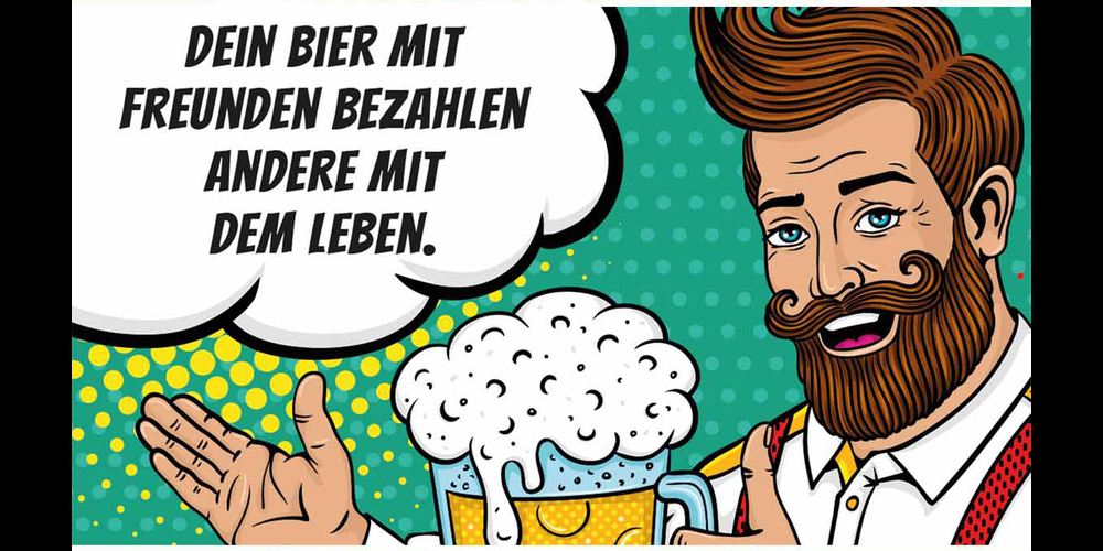 Eines der Comic-Bilder der Kampagne «Sei-kein-Arsch» der Interessengemeinschaft ­COVID-19. 