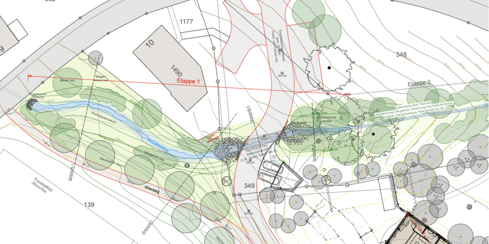 Situationsplan Churzebach