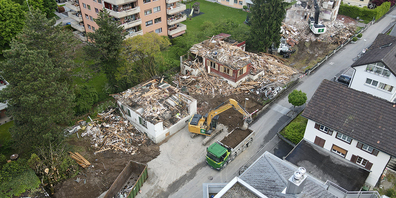 Alles Schützenswerte vernichtet: der Abbruchplatz an der Adlerstrasse in Siebnen.