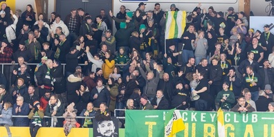 Die Leuen des HC Thurgau  im Schuss.