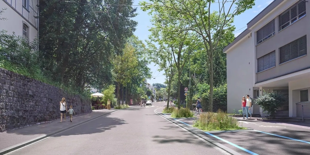 So könnte die Teufenerstrasse dereinst aussehen
