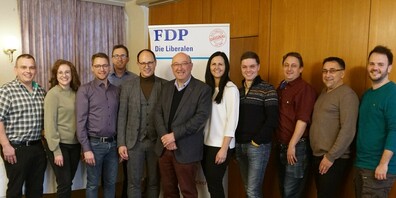 Martin Kurmann, Seraina Baumgartner, Simon Seelhofer (Präsident FDP Kirchberg), Roman Habrik (Gemeindepräsident Kirchberg), Regierungsrat Marc Mächler, Regierungsrat Beat Tinner, Andrea Abderhalden (Kantonsrätin), Ruben Schuler (Kantonsrat), Simon Künzle, Mario Ammann und Remo Sprecher
