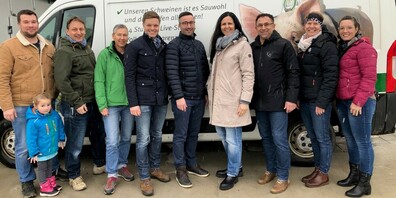 Von links: Christoph Weder (FDP Neckertal), Simon Künzle, Katharina Meier, Ruben Schuler, Johannes Wagner, Andrea Abderhalden, Mario Ammann (alle Kantonsratskandidaten), Irina Raschle (FDP Neckertal), Ramona Frei.