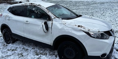 Das Auto erlitt beim Unfall  einen Totalschaden. 
