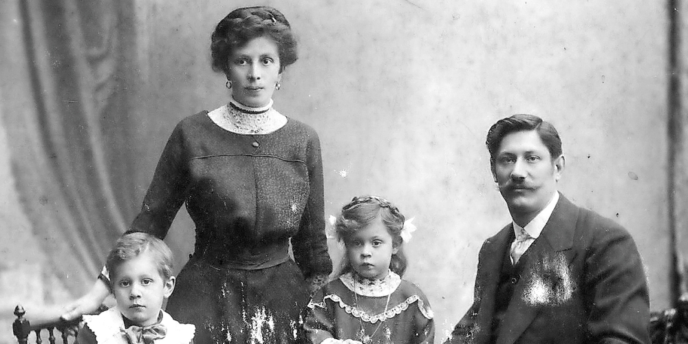 Firmengründer Raoul Pesavento, hier mit Ehefrau Melanie, Sohn Robert und Tochter Melanie, erwarb die Liegenschaft 1920.