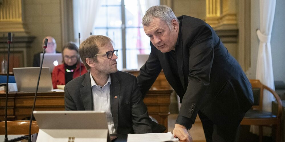 Kantonsrat Martin Sailer und der zurückgetretene Wattwiler Christoph Thurnherr in der Pfalz 
