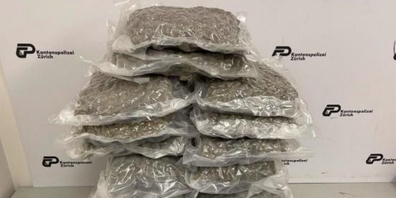 Dieses Marihuana führte ein 18-jähriger Spanier in seinem Gepäck mit. Er wollte von Bangkok via Zürich nach Amsterdam.