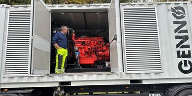 Leistungsstarker Stromgenerator der Wasserversorgung Herisau.