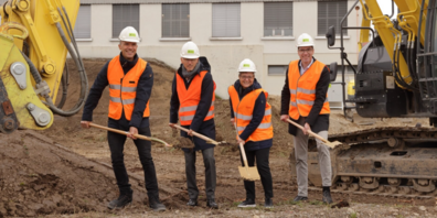 Der Spatenstich für den Neubau und die Modernisierung der Instandhaltungsanlage in Weinfelden war erfolgreich. 