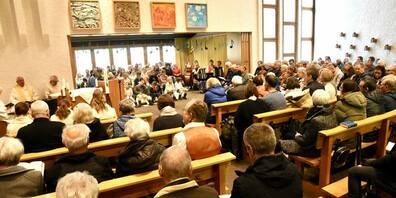 Die katholische Kirche Waldstatt: zum 50. Geburtstag bis auf den letzten Platz gefüllt.