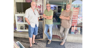 Bruno Raggi, Martin Steinmann und Peter Meyer (v.l.) organisieren am kommenden Sonntag zum vierten Mal die Vinylbörse. 