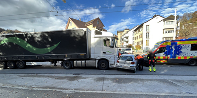 Bei diesem Verkehrsunfall in Schaffhausen wurde niemand verletzt.