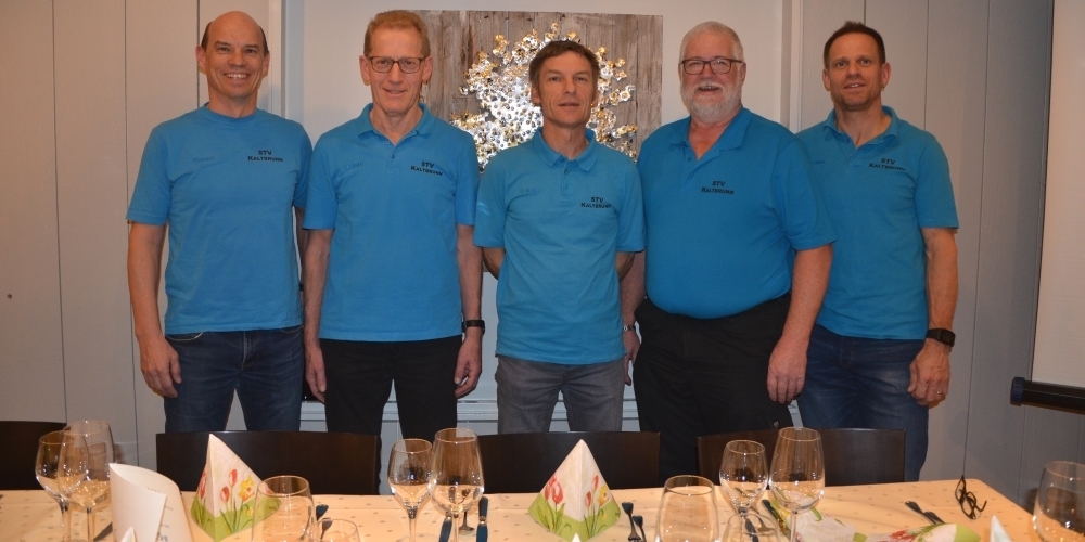Der aktuelle Vorstand (v. l.): Toni Zahner (Kassier), Güscht Scherzinger (Präs.), Toni Müller (TK-Chef), Sigi Müller (Vize-Präs.) und Urs Hager (Aktuar).