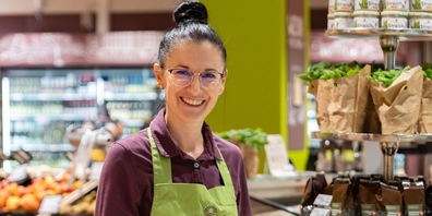 Jovana Djordjevic leitet den neuen Alnatura Bio Super Markt in Stäfa.