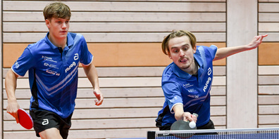 Marish Moullet und Mauro Schärrer vom TTC Neuhausen.