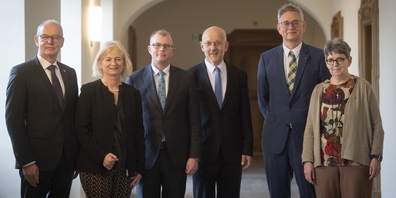 Administrationsrat für die Legislatur 2024 bis 2027: Lothar Bandel, Cornelia Brändli-Bommer (aus Uznach), Armin Bossart (Präsident), Hans Brändle, Rolf Allenspach, Barbara Hächler. (Matthias Wettstein fehlt.)