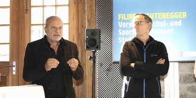 Er ist neuer kantonaler FDP-Präsident: Stadtrat Filippo Leutenegger (l.) – hier auf einem Archivbild mit Regierungsrat Mario Fehr.