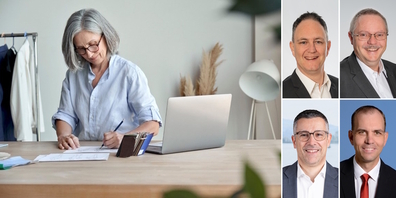 Die Vorsorgeexperten Stefan Scherrer (Raiffeisenbank Benken), Roger Hurni (Raiffeisenbank Schänis-Amden), Leonardo Prioli (Raiffeisenbank-Rapperswil-Jona) und Thomas Lobsiger (Raiffeisenbank am Ricken) helfen Ihnen gerne weiter.