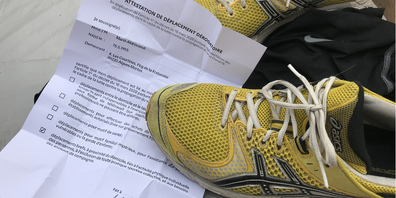 Wer in Frankreich joggen will, muss einen «Passierschein» mit sich tragen.