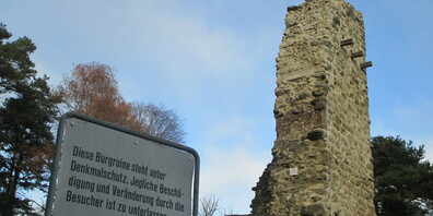 Die mit einem Kostenaufwand von rund 300000 Franken sanierte, unter Denkmalschutz stehende Burgruine 