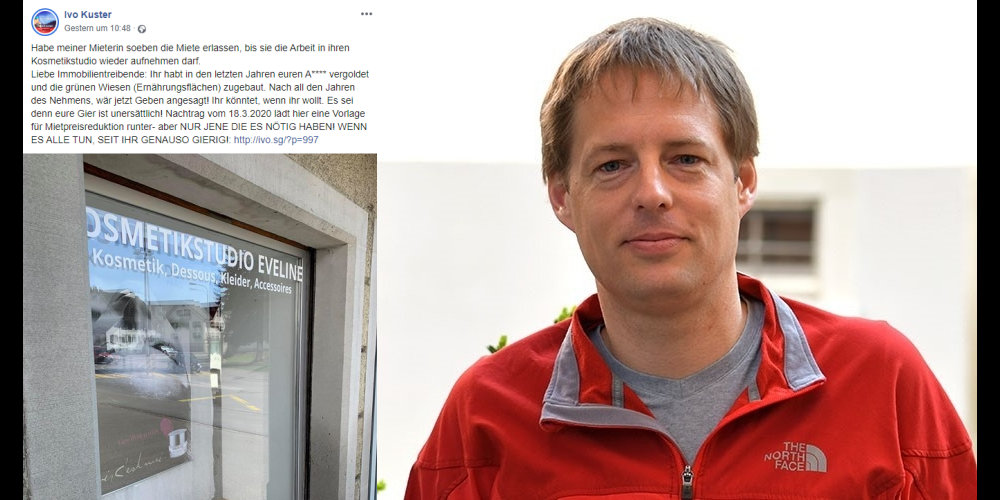 Ivo Kuster erlässt seiner Mieterin die Miete und landet mit diesem Facebook-Post einen unglaublichen viralen Hit!