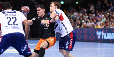 Handball-Highlight: Heute Abend empfangen die Kadetten (hier Luka Maros) den Bundesligisten SG Flensburg-Handewitt zum Rückspiel in der European League.