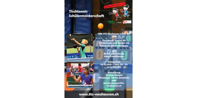 Der Flyer zur Schülermeisterschaft vom 2. Dezember.