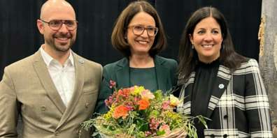 Theaterdirektor Jan Henric Bogen, Susanne Vincenz-Stauffacher und Laura Bucher
